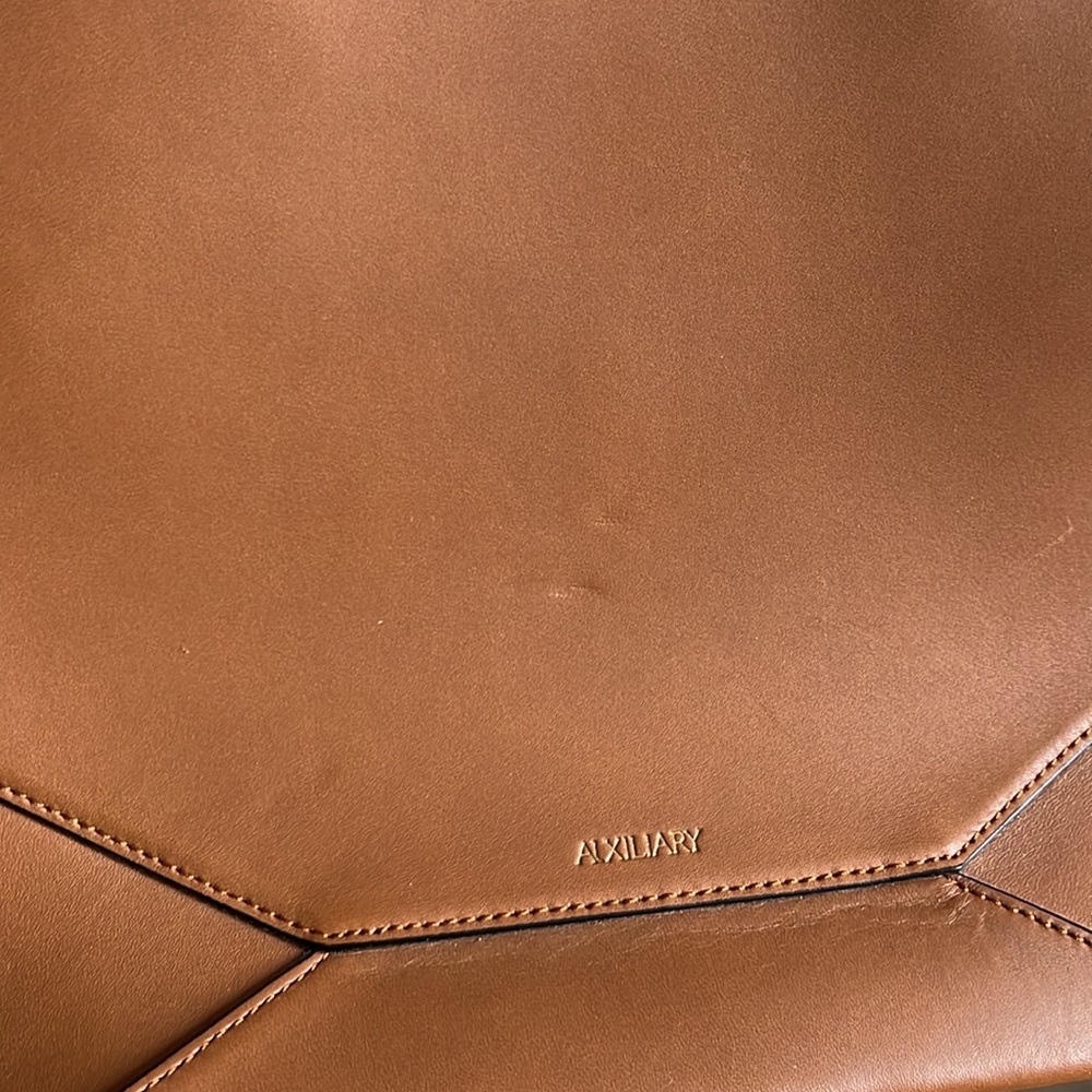 Auxiliary brown leather Bega Satchel bag - Picture 7 of 7